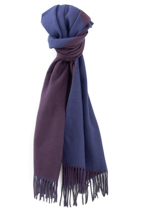 DARK PURPLE AND BLUE JACQUARD WRAP by ICODE