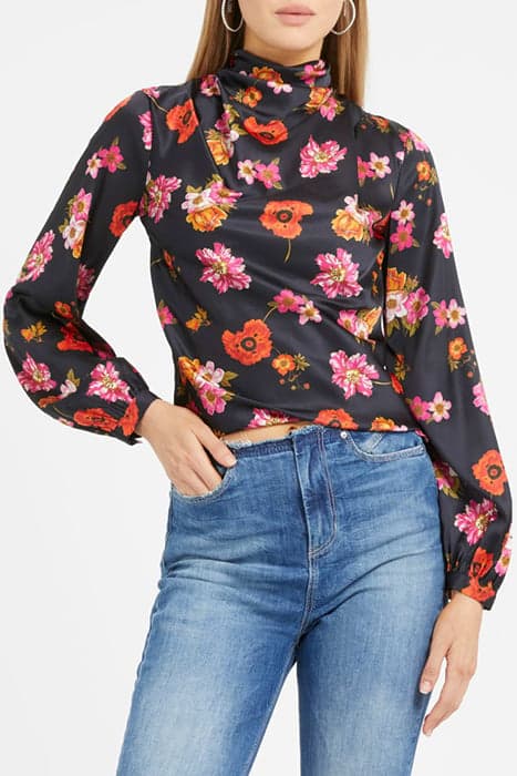 LS GUDULE TOP FLORAL BLACK GROUND by Marciano by Guess