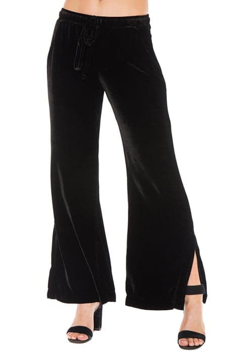 SIDE SLIT WIDE LEG PANT BLACK by Bella Dahl