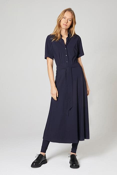 WAISTED SHIRT DRESS INK BLUE by TRVL DRSS