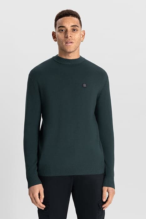 DS_FELL MOCK NECK HIGHLAND GREEN by Dstrezzed