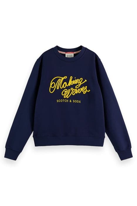 REGULAR ARTWORK SWEATSHIRT NAVY BLUE by Scotch & Soda