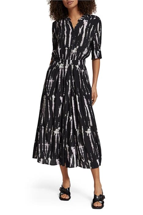 MIDI DRESS WITH PRINT TIE DYE ROPE by Scotch & Soda