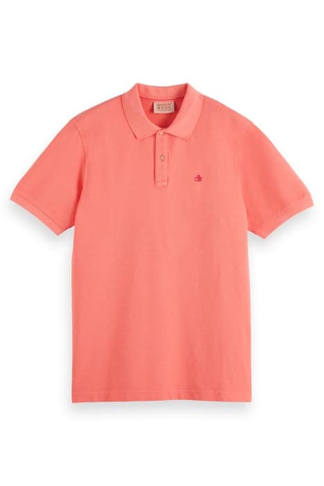 GARMENT DYED PIQUE POLO CORAL REEF by Scotch & Soda