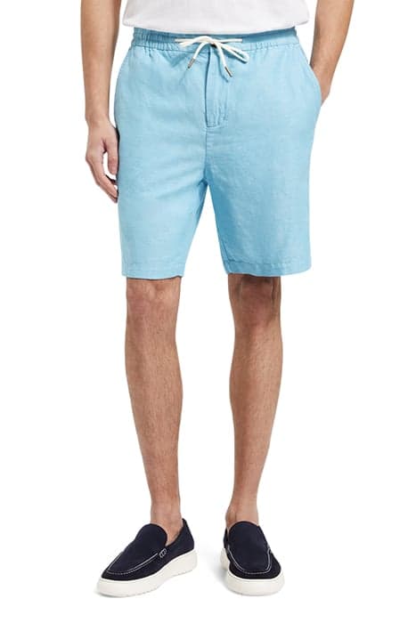 FAVE- COTTON/LINEN TWILL BERMU BLUE LAGOON by Scotch & Soda