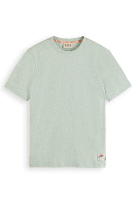 MELANGE LABEL T-SHIRT SEAFOAM by Scotch & Soda