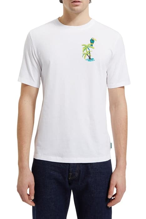 FRONT BACK ARTWORK T-SHIRT WHITE by Scotch & Soda