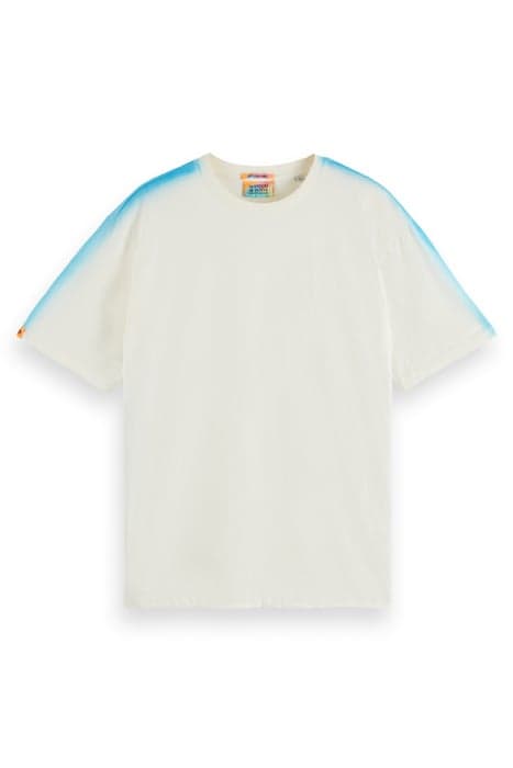 SPRAYED T-SHIRT SHELL/BLUE LAGOON by Scotch & Soda