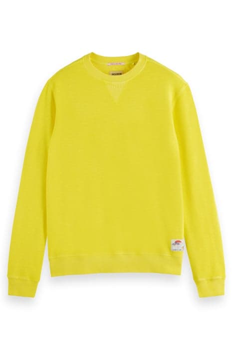 GARMENT-DYED STRUCTURED SWEATS LEMON by Scotch & Soda