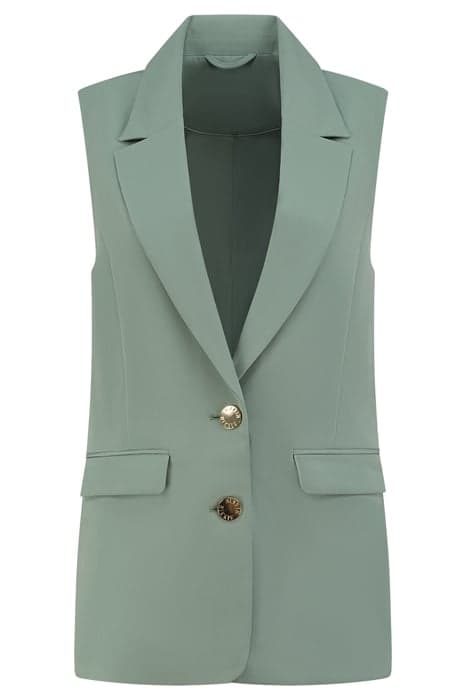 LOISE WAISTCOAT SAGE GREEN by NIKKIE