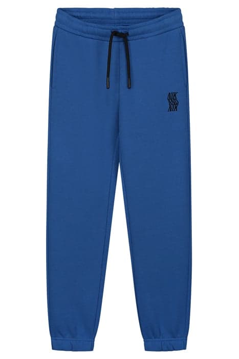 SWIRL LOGO SWEATPANTS COBALT BLUE by NIK & NIK