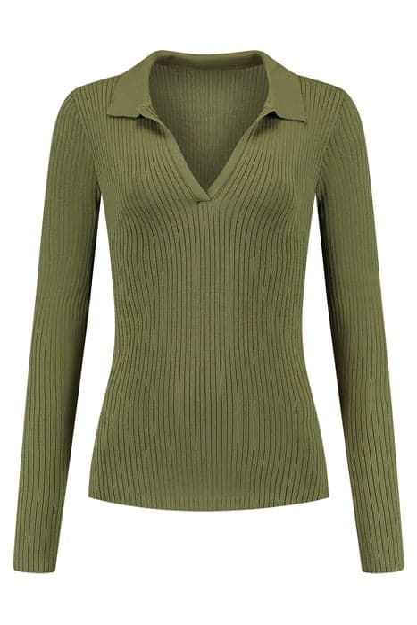 NALA TOP OLIVE GREEN by Fifth House