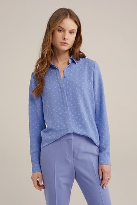 BLOUSE PASTEL BLUE by WE Fashion