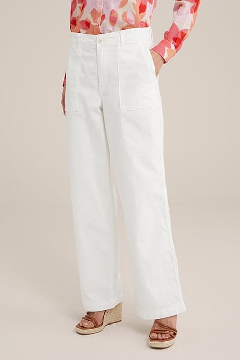 TROUSER WHITE by WE Fashion