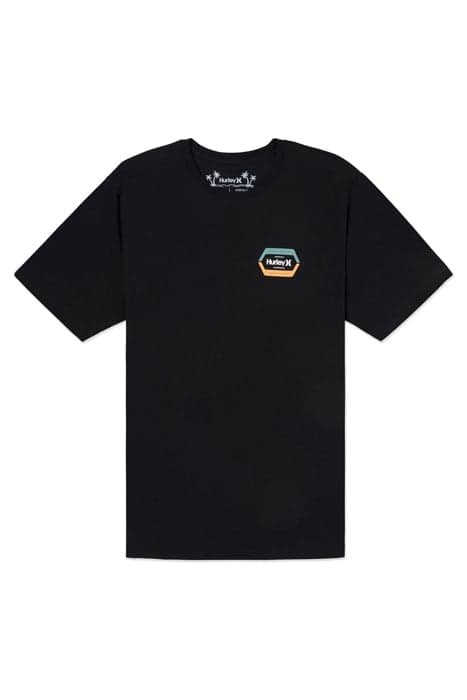 EVD SPLIT SHORT SLEEVE BLACK HEATHER by Hurley