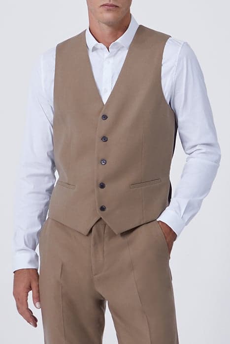 CAPPUCCINO PURE EDITION SUIT WAISTCOAT CAPPUCINO by IKKS