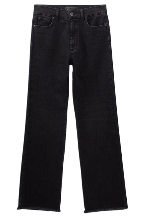 BLACK WATERLESS POWERSTRETCH 7/8 FLARED JEANS BLACK by IKKS