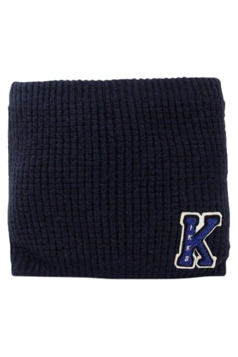 BOYS’ NAVY KNIT SNOOD WITH BOUCLETTE BADGE NAVY by IKKS