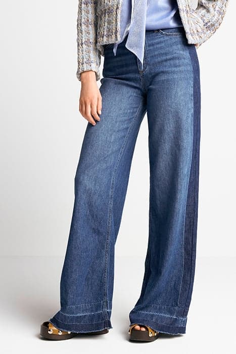 MARLENE DENIM SIDE STRIPE DENIM BLUE by Rich & Royal