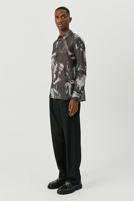 PERRY SHIRT BLACK AOP by Soulland