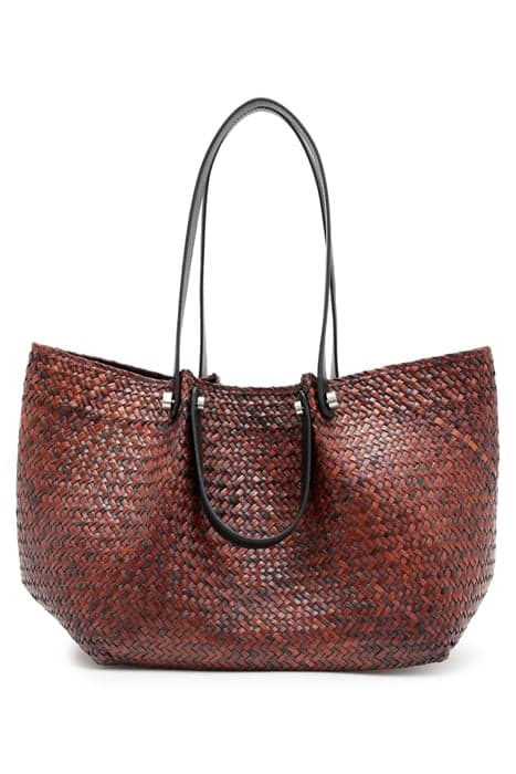 ALLINGTON STRAW TOTE PEAT BROWN by AllSaints