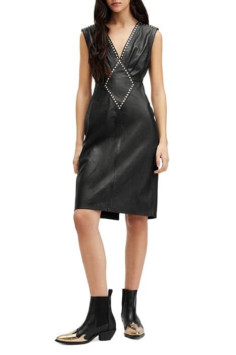 SYLA LEA STUD DRESS BLACK by AllSaints