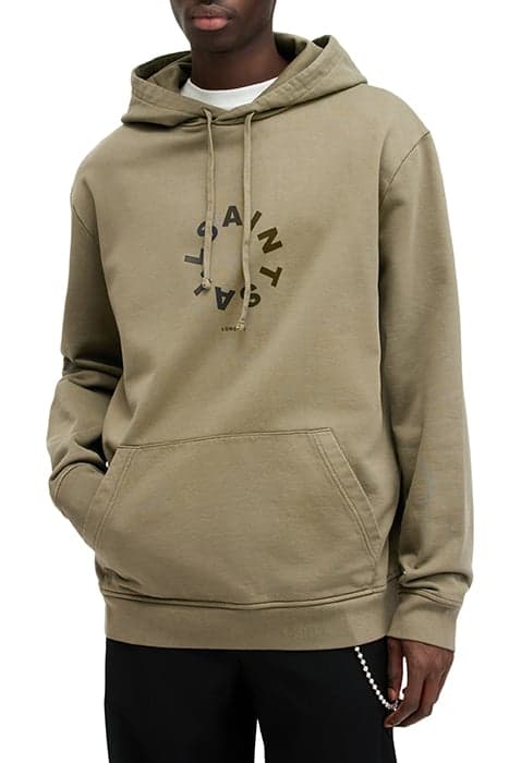 TIERRA OTH HOODY ASH KHAKI GREEN by AllSaints