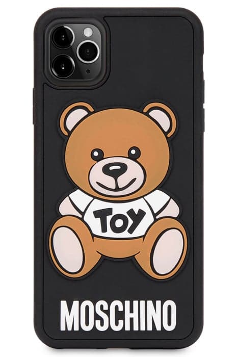 IPHONE XI PRO COVER WITH MOSCHINO TEDDY BEAR BLACK by Moschino