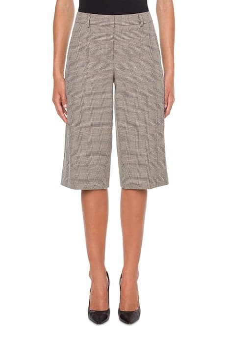 PRINCE OF WALES CHECKED BERMUDA SHORTS GREY by Moschino