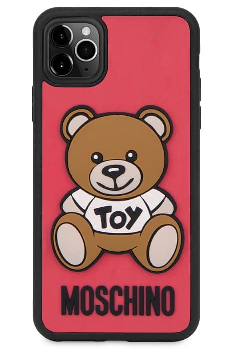 IPHONE XI PRO MOSCHINO TEDDY BEAR COVER RED by Moschino