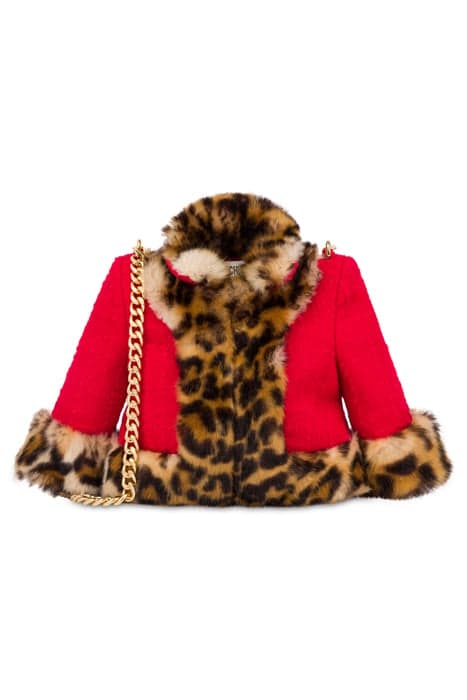 WOOL JACKET BAG RED by Moschino