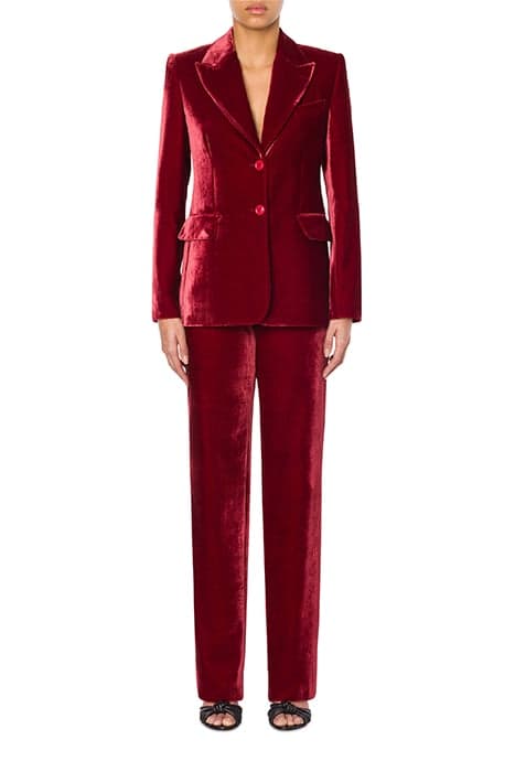 PANNE VELVET JACKET RED by Moschino