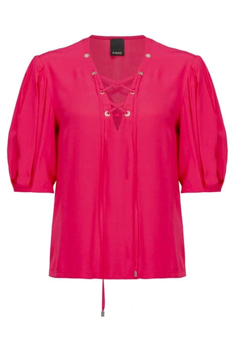 BENIGNO BLUSA CREPE DE CHINE COSY FUCHSIA by PINKO