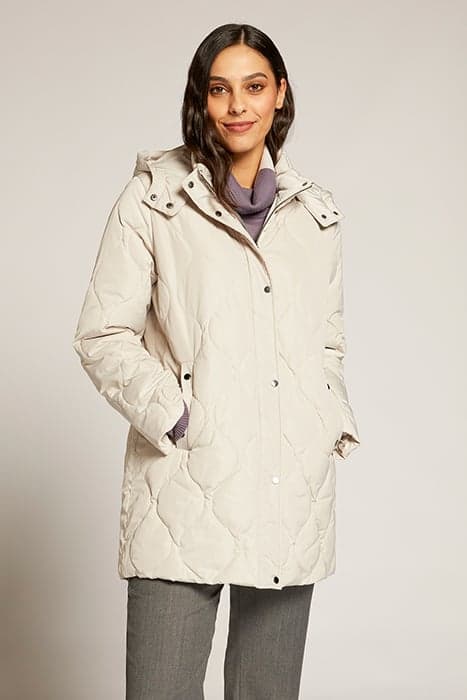 LONG QUILTED DOWN JACKET GREY by Elena Mirò