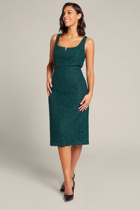 LACE SHEATH DRESS GREEN by Elena Mirò