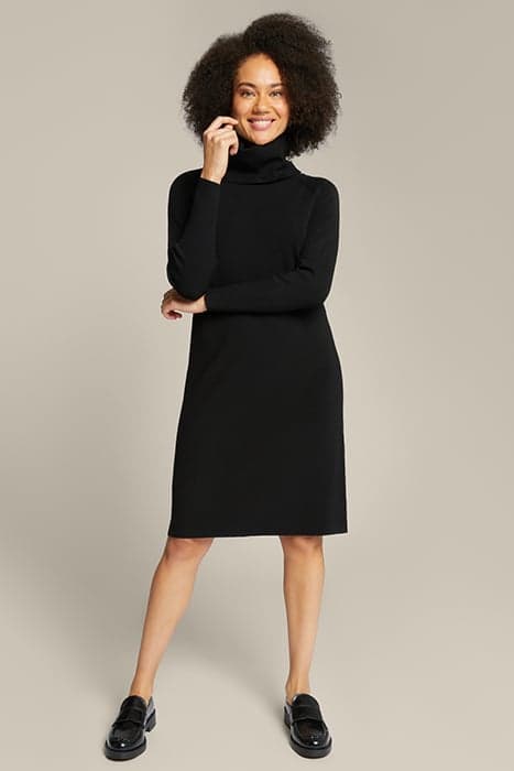 KNIT ECO VISCOSE SWEATER WITH DETACHABLE COLLAR BLACK by Elena Mirò