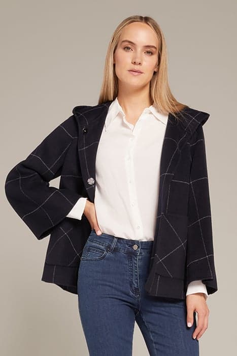 SHORT CHECKS COAT by Elena Mirò