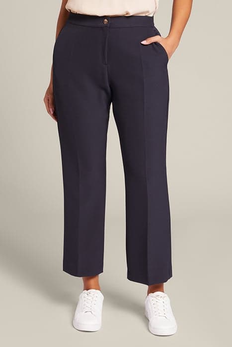 KICK FLARE TROUSERS FROM RECYCLED FIBRES BLUE by Elena Mirò