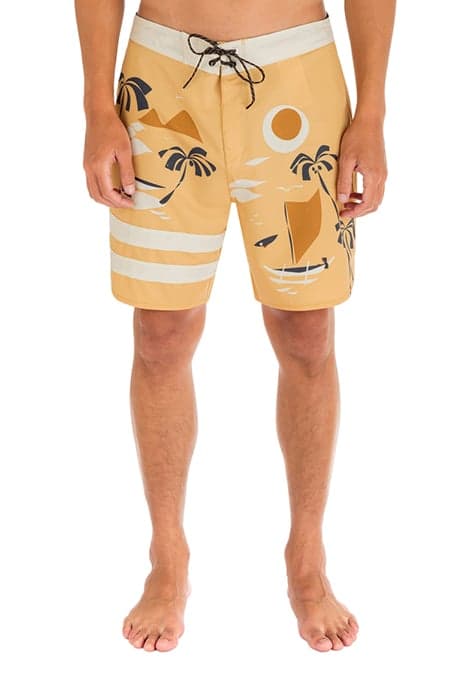 PHANTOM-ECO NICK KUCHAR BLOCK PARTY 18" BOARDSHORT GOLD SHED by Hurley