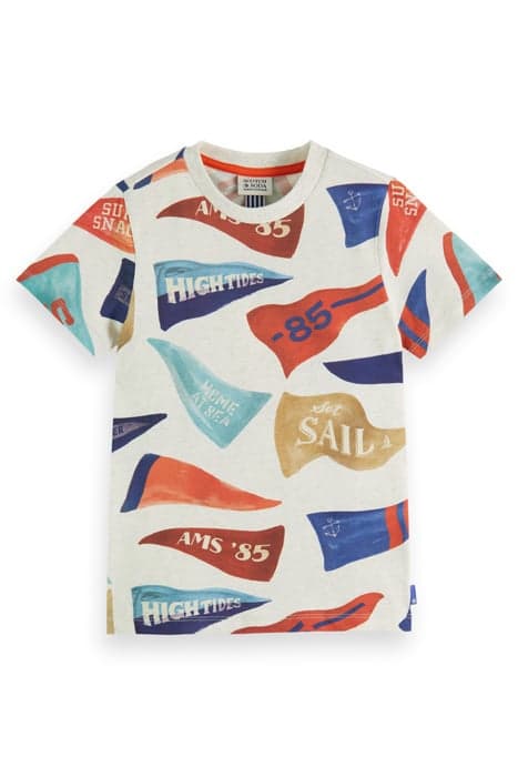 REGULAR-FIT ALL-OVER PRINTED T-SHIRT FLAG PRINT by Scotch & Soda