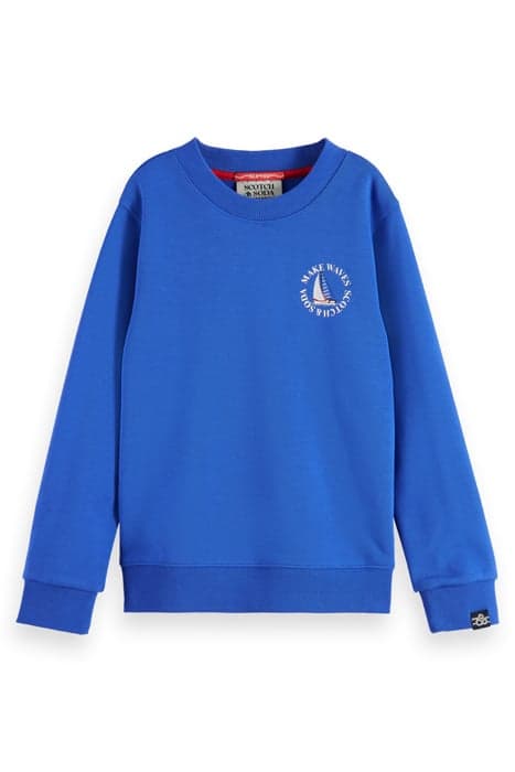 REGULAR FIT ARTWORK SWEATSHIRT HARBOUR BLUE by Scotch & Soda