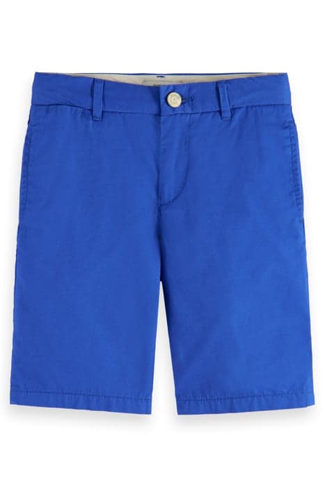 LONGER-LENGTH - PEACHED PIMA COTTON CHINO SHORTS HARBOUR BLU by Scotch & Soda