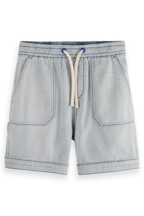 WASHED INDIGO STRIPED BEACH SHORT INDIGO STRIPE by Scotch & Soda