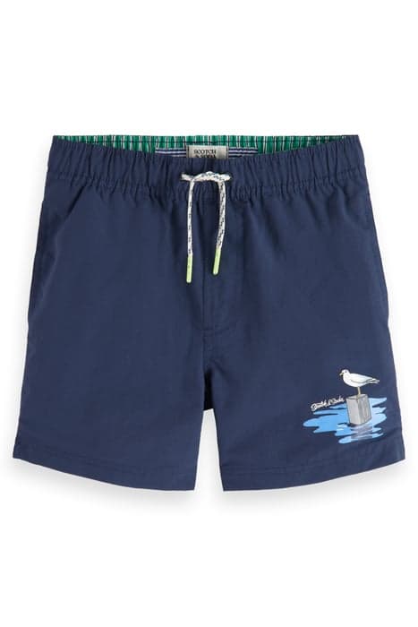 SHORT-LENGTH PLACED ARTWORK SWIMSHORTS NIGHT by Scotch & Soda