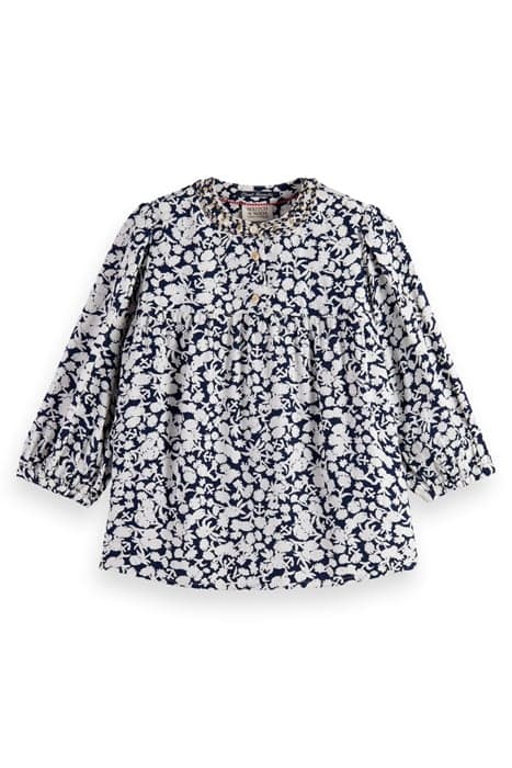 ALLOVER PRINTED SHORT-SLEEVED TOP ANCHOR FLORAL NIGHT by Scotch & Soda