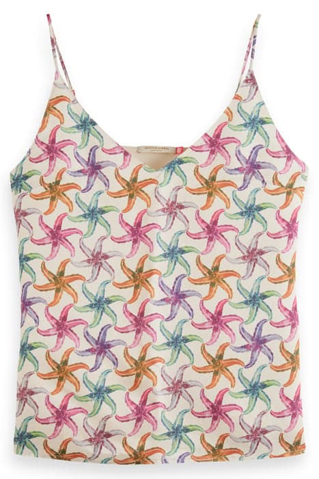 CAMISOLE WOVEN FRONT JERSEY BACK STARFISH by Scotch & Soda