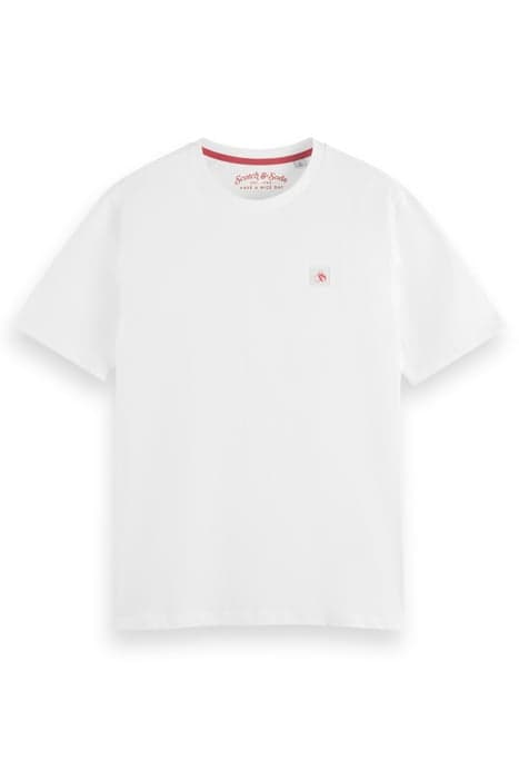 ESSENTIAL LOGO BADGE T-SHIRT SWAN by Scotch & Soda