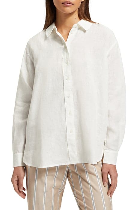 OVERSIZED LINEN FIT SHIRT WHITE by Scotch & Soda