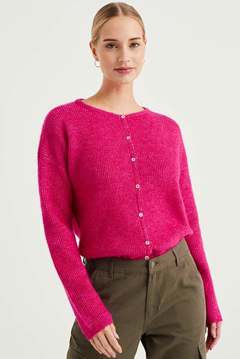 KNITTED CARDIGAN PINK by WE Fashion