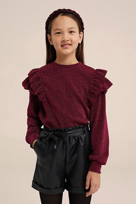 SWEATER BURGUNDY RED by WE Fashion